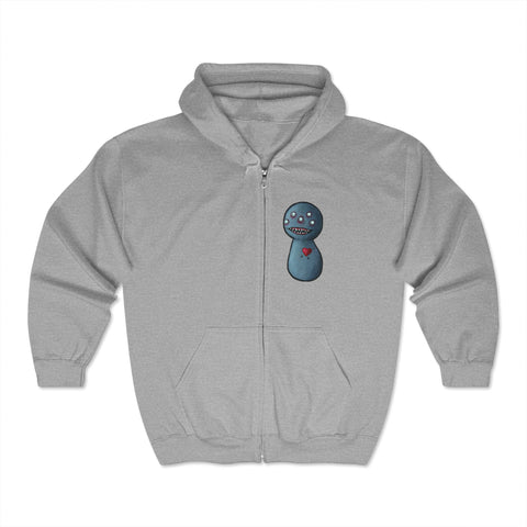 Voodoo Zip-Up Hoodie – Dark Art Meets Everyday Comfort