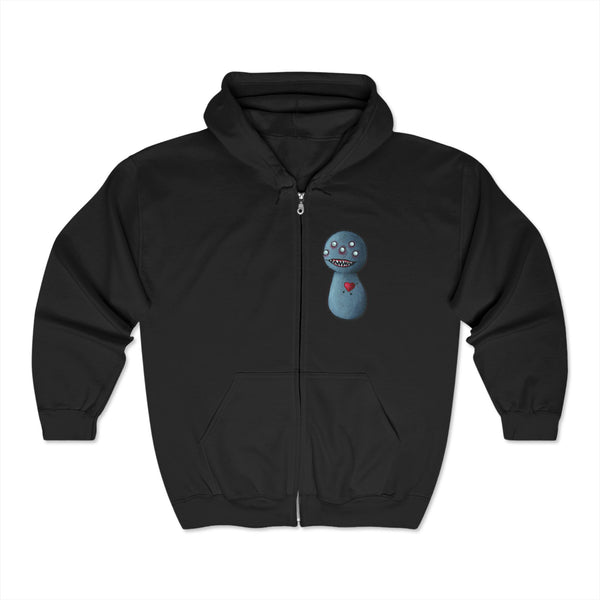 Voodoo Zip-Up Hoodie – Dark Art Meets Everyday Comfort